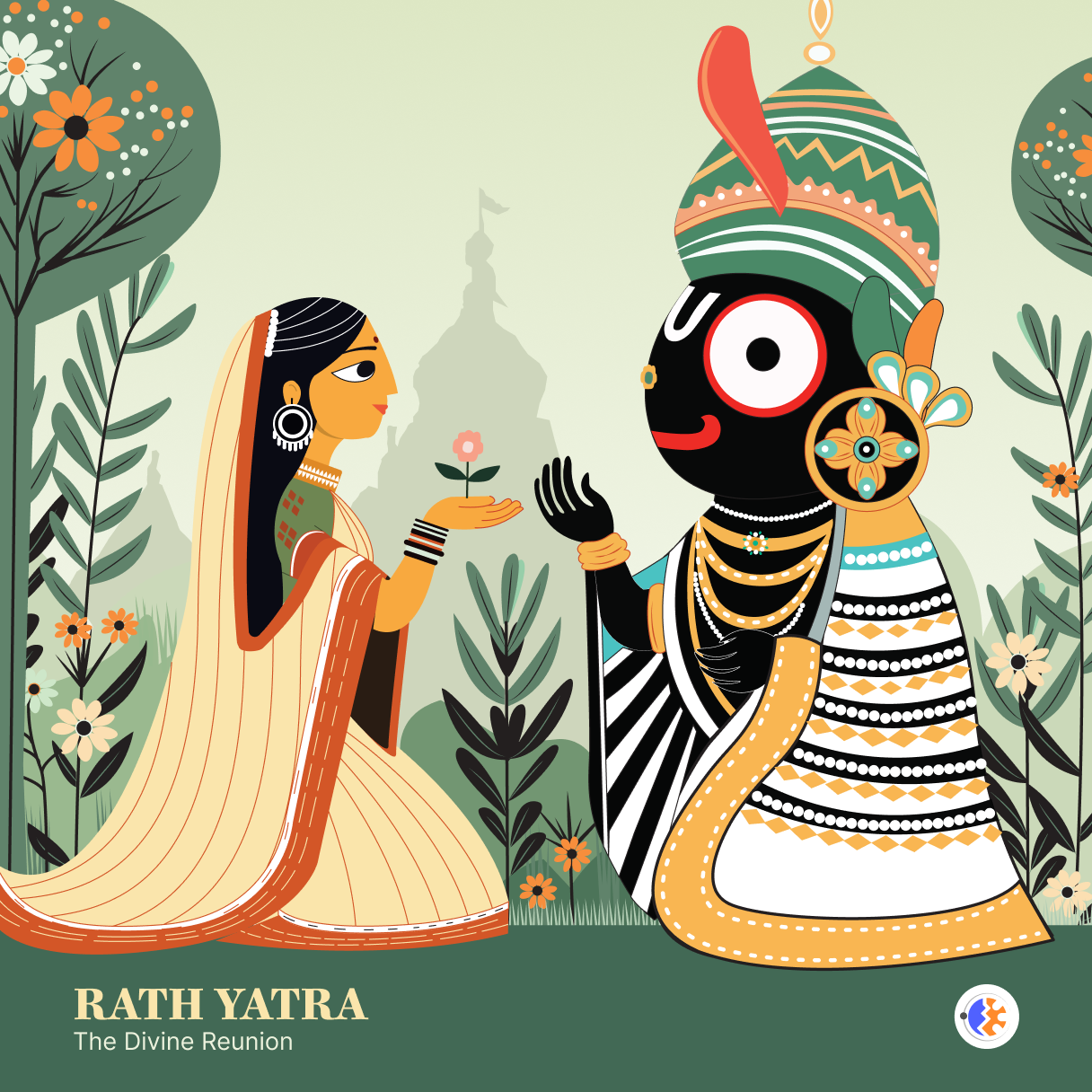Rath Yatra, The Divine Reunion illustration