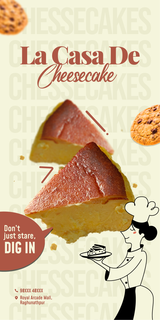 La Casa De Cheesecake, story creative